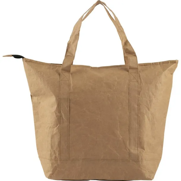  Laminated paper cooler bag brown