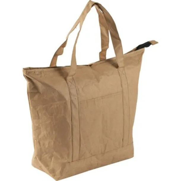  Laminated paper cooler bag brown