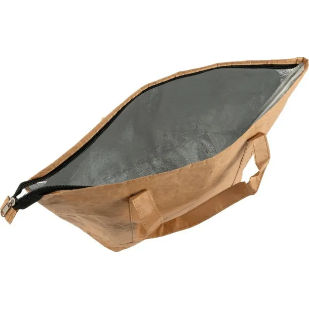  Laminated paper cooler bag brown