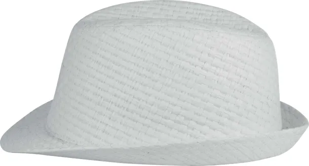  RETRO PANAMA - STYLE STRAW HAT - K-UP White