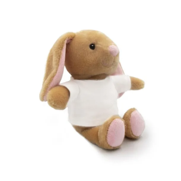 Jumpie RPET plush rabbit light brown