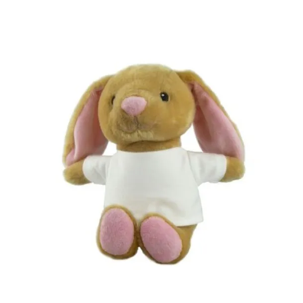 Jumpie RPET plush rabbit light brown