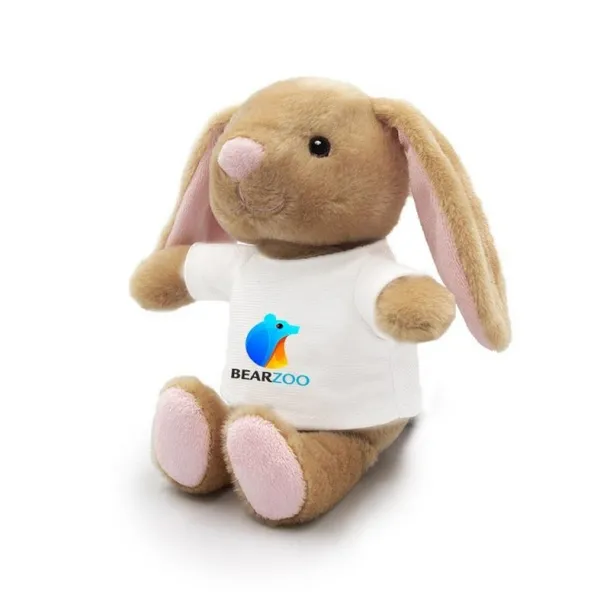 Jumpie RPET plush rabbit light brown