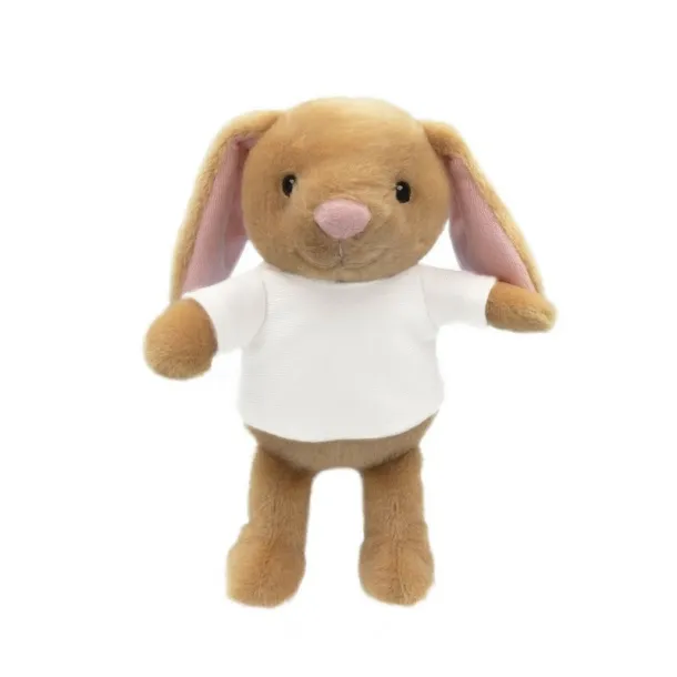 Jumpie RPET plush rabbit light brown