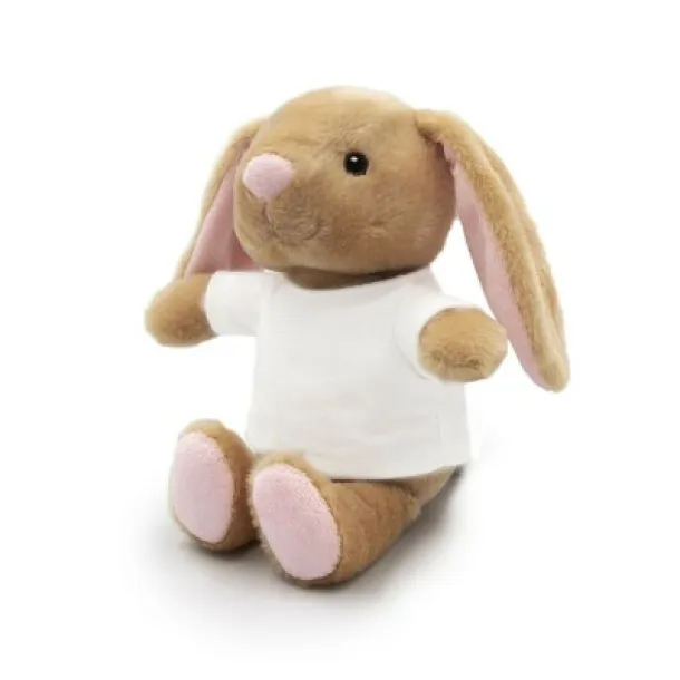 Jumpie RPET plush rabbit light brown