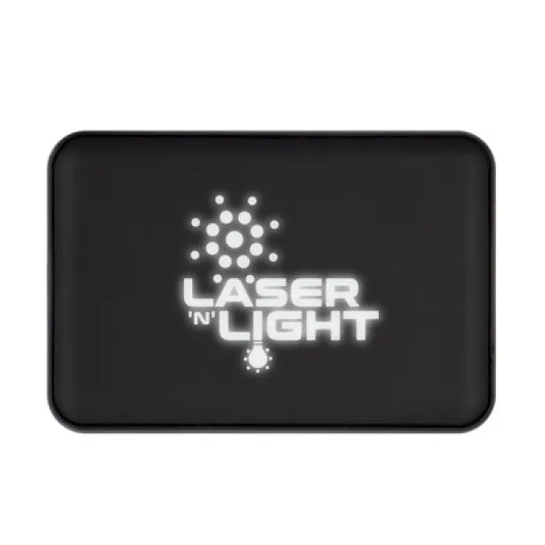  RPET prijenosna baterija 5000 mAh Crna