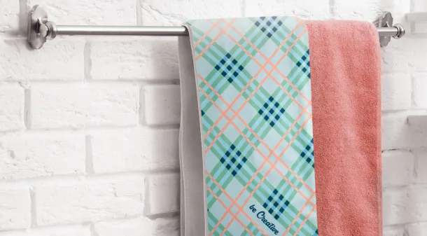 CreaTowel L ručnik za sublimaciju, 400 g/m². Bijela