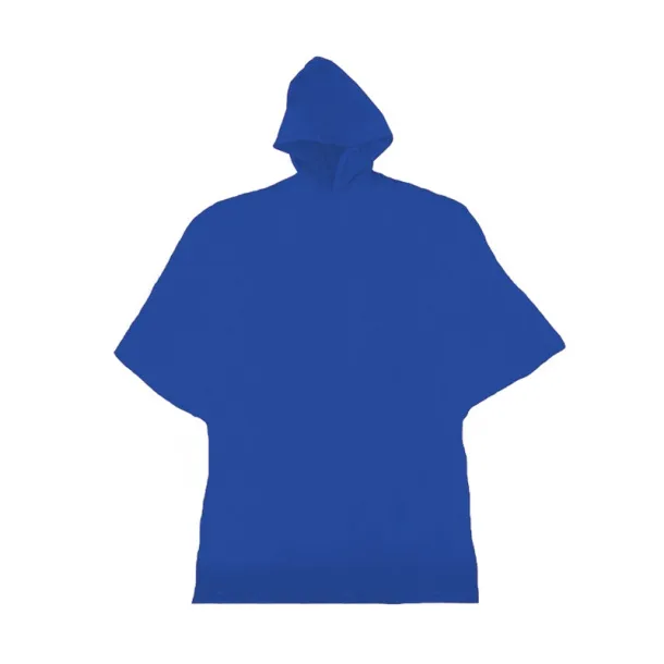  Poncho with hood navy blue