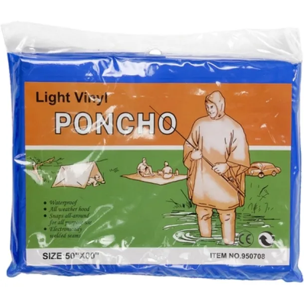  Pončo s kapuljačom navy blue