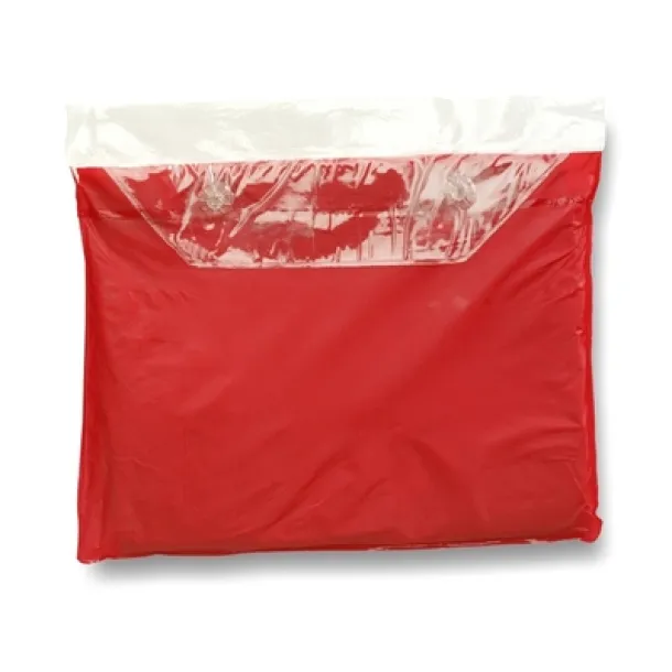 Pončo s kapuljačom red