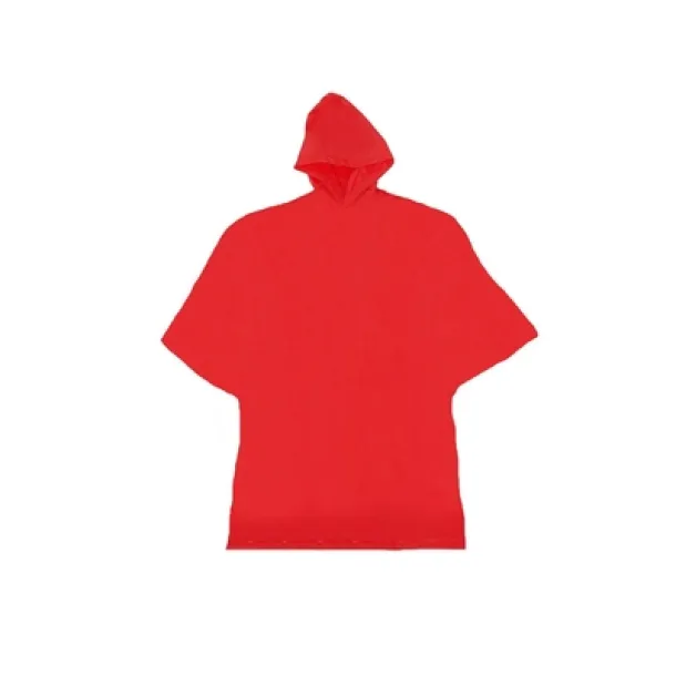  Pončo s kapuljačom red