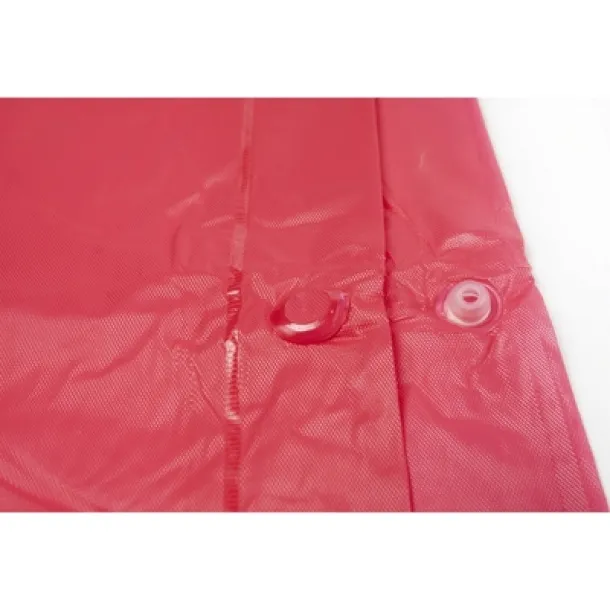  Poncho with hood red