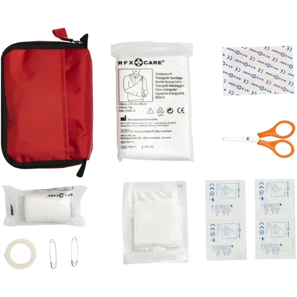 Save-me 19-piece first aid kit - Bullet Red