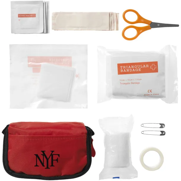 Save-me 19-piece first aid kit - Bullet Red