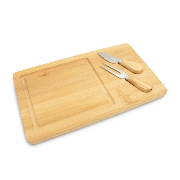  Bamboo cheese set wood