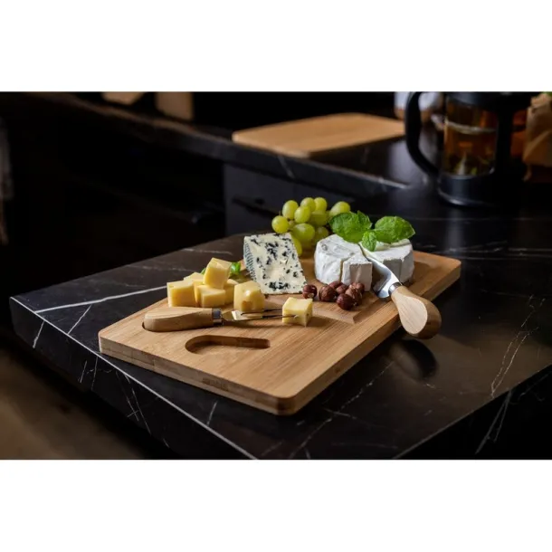  Bamboo cheese set wood