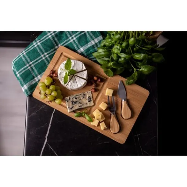  Bamboo cheese set wood