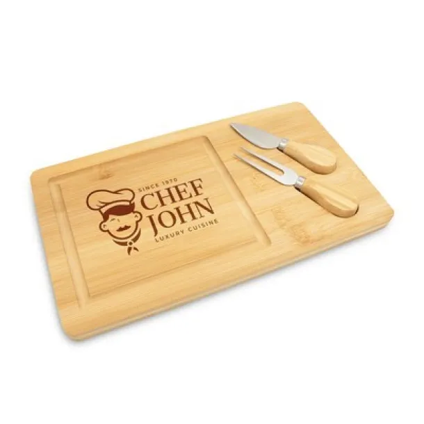  Bamboo cheese set wood