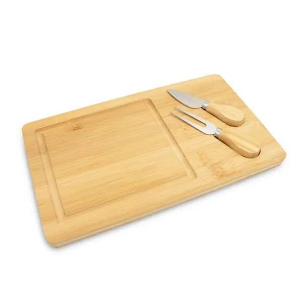  Bamboo cheese set wood