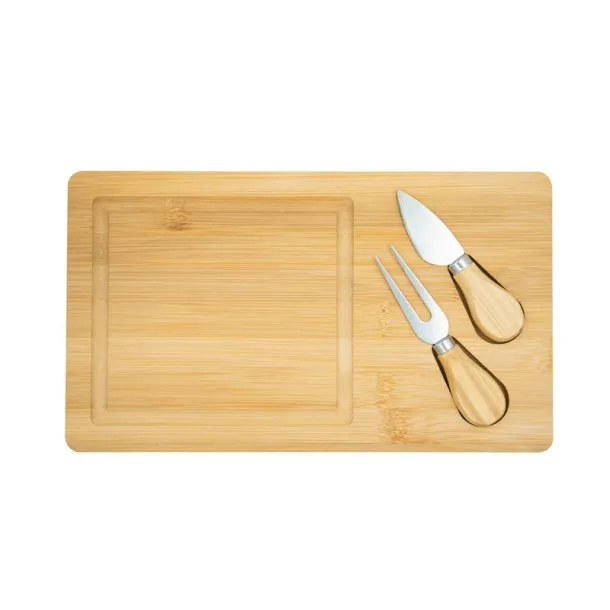  Bamboo cheese set wood