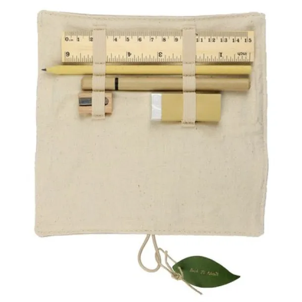  School set, pencil case beige