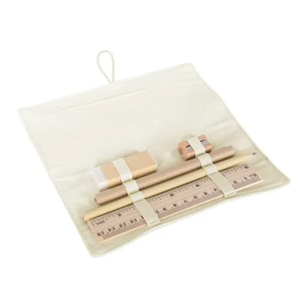  School set, pencil case beige