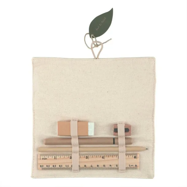  School set, pencil case beige