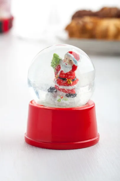 Sasky snow globe Red