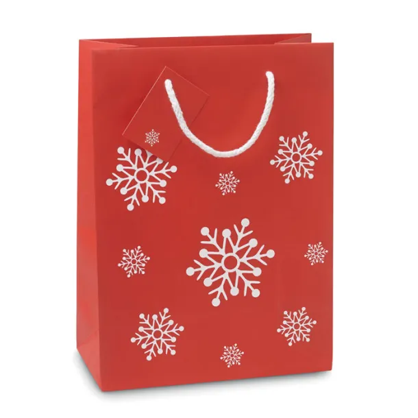 BOSSA MEDIUM Gift paper bag medium Red