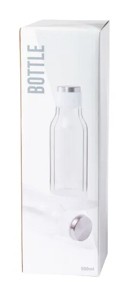 Kay glass thermo bottle Transparent Silver