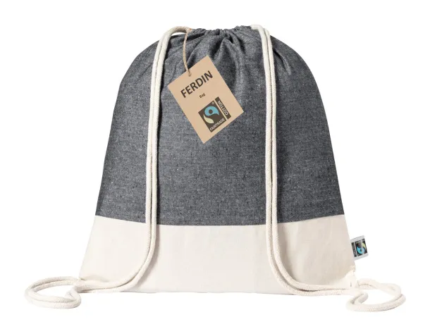 Ferdin Fairtrade Fairtrade drawstring bag Grey