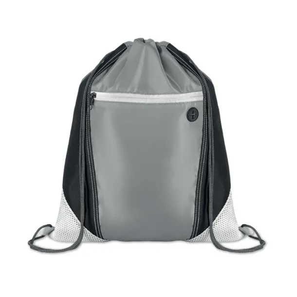 SHOOP GREY Drawstring in 210D and mesh White