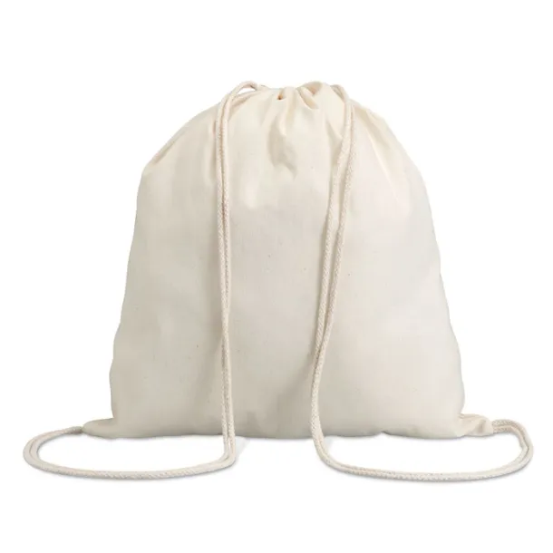 HUNDRED Cotton 100 gsm drawstring bag Beige