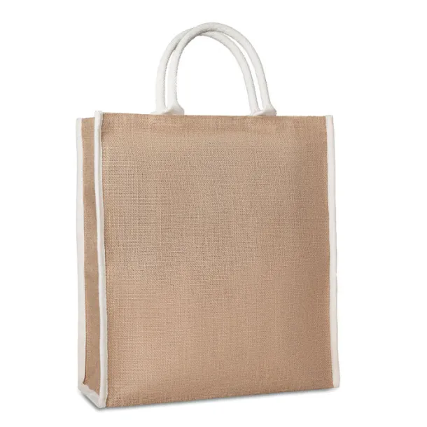 LADRA Jute shopping bag Beige