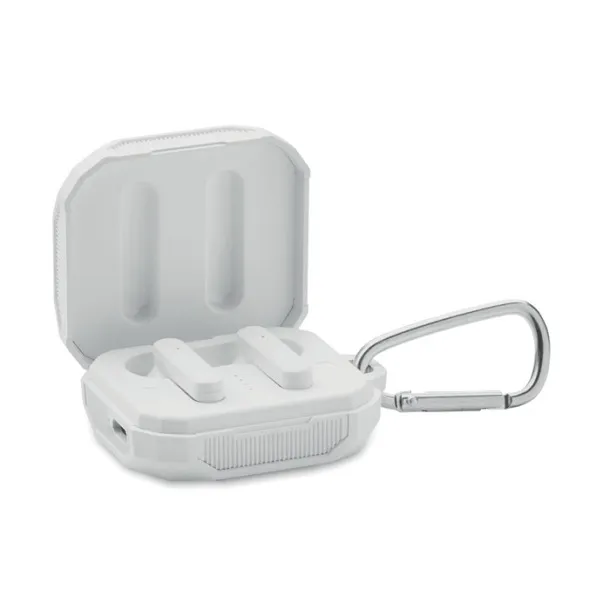 ARONOS TWS earbuds with solar charger White