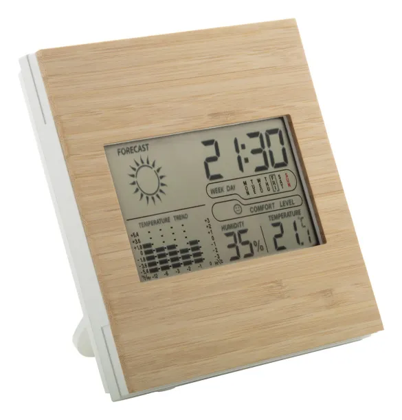 Boocast bamboo weather station Natural