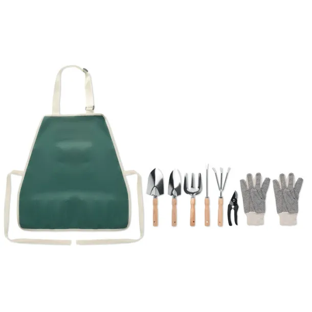 GREENHANDS Garden tools in apron Green