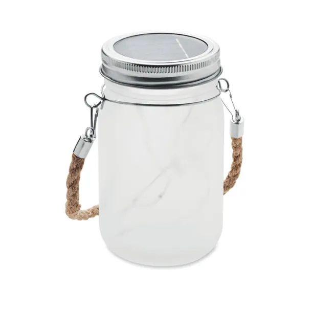 KANYEZI Solar mason jar outdoor lamp Transparent white