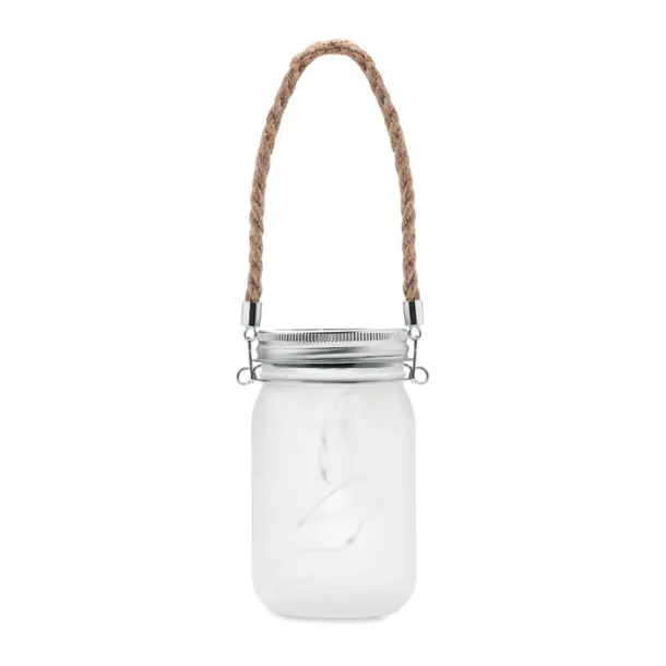 KANYEZI Solar mason jar outdoor lamp Transparent white