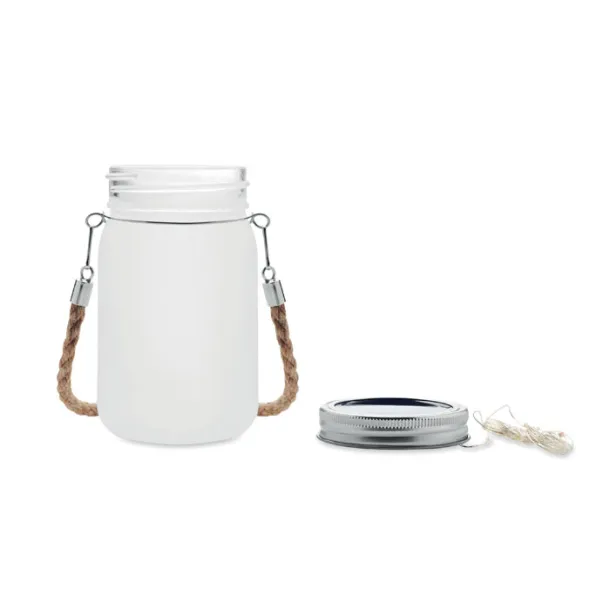 KANYEZI Solar mason jar outdoor lamp Transparent white
