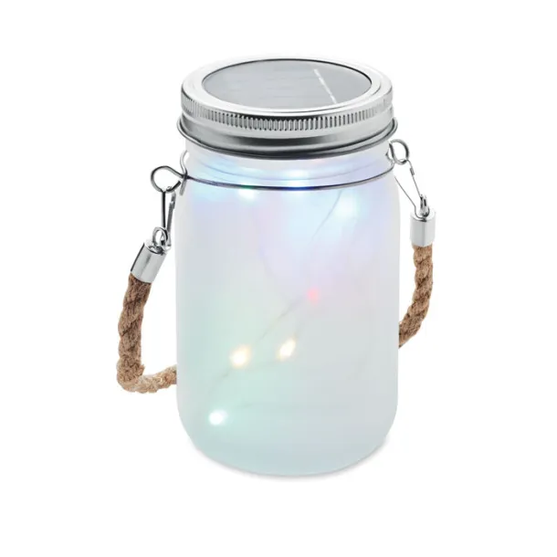 KANYEZI Solar mason jar outdoor lamp Transparent white