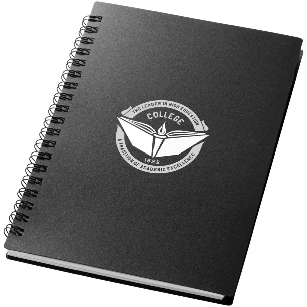 Duchess spiral notebook - Bullet Solid black