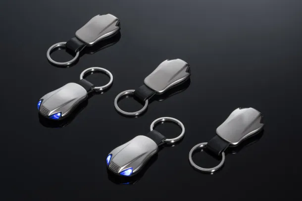 CAR LED Keychain Silver