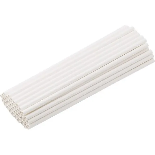  Paper drinking straw set, 50 pcs brown