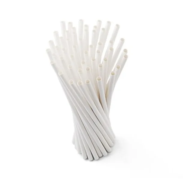  Paper drinking straw set, 50 pcs brown