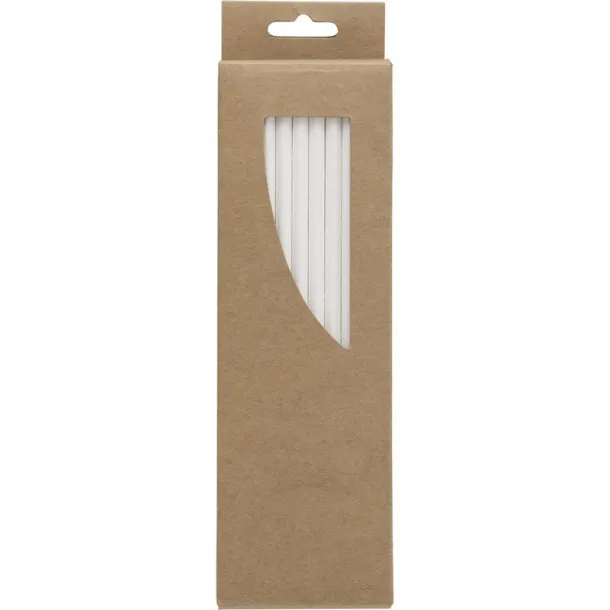  Paper drinking straw set, 50 pcs brown