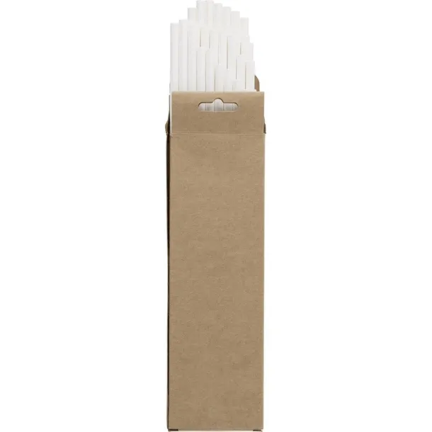  Paper drinking straw set, 50 pcs brown