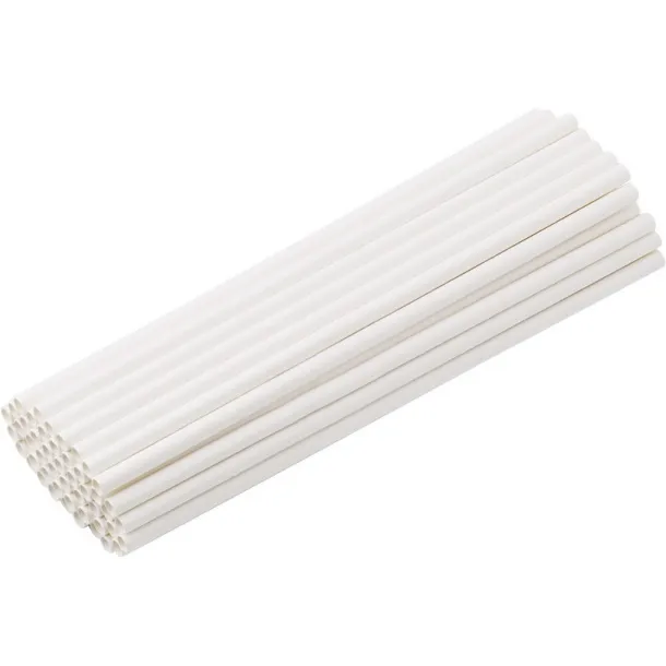 Paper drinking straw set, 50 pcs brown