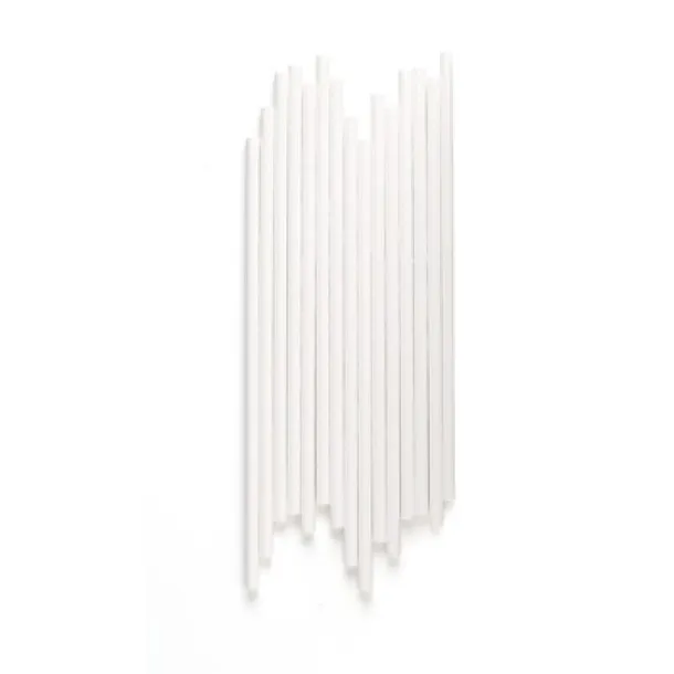  Paper drinking straw set, 50 pcs brown