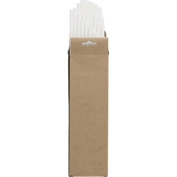  Paper drinking straw set, 50 pcs brown